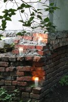 Аренда 52 насыпных напольных свечей