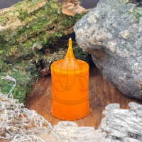 Свеча восковая столбик оранжевая